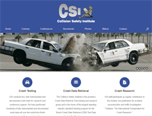 Tablet Screenshot of collisionsafety.net